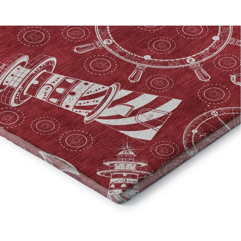 Addison Mayfield Red AMF154 - 8ft. Round Rug