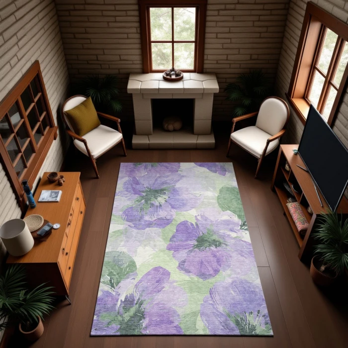 Addison Mayfield Purple AMF1554 9ft. x 12ft. Rect. Rug