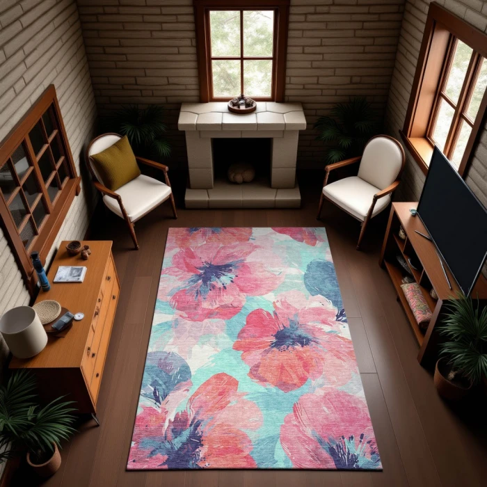 Addison Mayfield Pink AMF1554 5ft. x 7ft. 6in. Rect. Rug