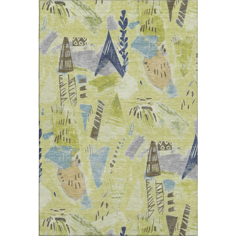 Addison Mayfield Green AMF1573 - 8ft. Round Rug