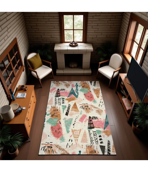 Addison Mayfield Ivory AMF1573 2ft. 3in. x 7ft. 6in. Rect. Rug