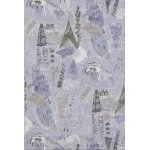 Addison Mayfield Purple AMF1573 - 8ft. Round Rug