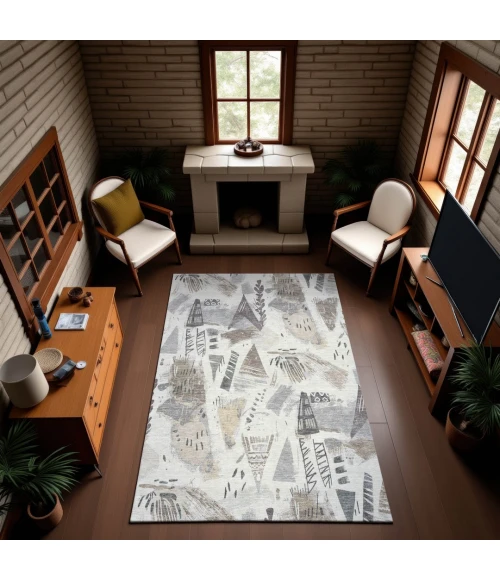 Addison Mayfield Ivory AMF1573 2ft. 3in. x 7ft. 6in. Rect. Rug