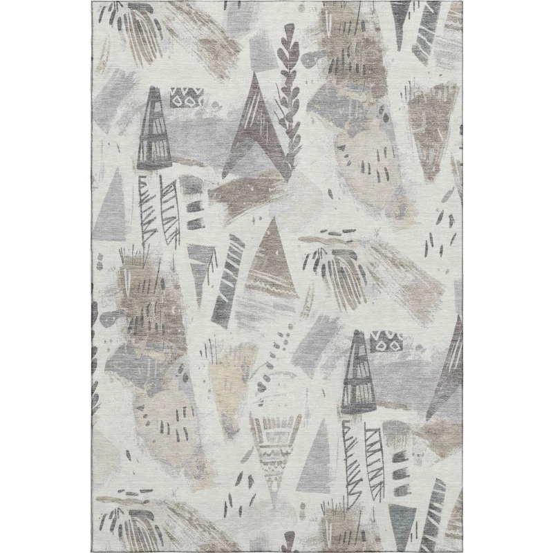 Addison Mayfield Ivory AMF1573 - 8ft. Round Rug