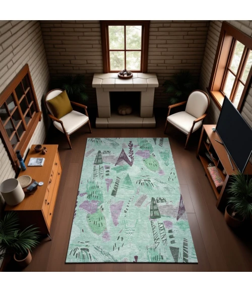 Addison Mayfield Blue AMF1573 2ft. 3in. x 7ft. 6in. Rect. Rug