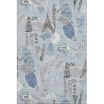 Addison Mayfield Blue AMF1573 - 8ft. Round Rug