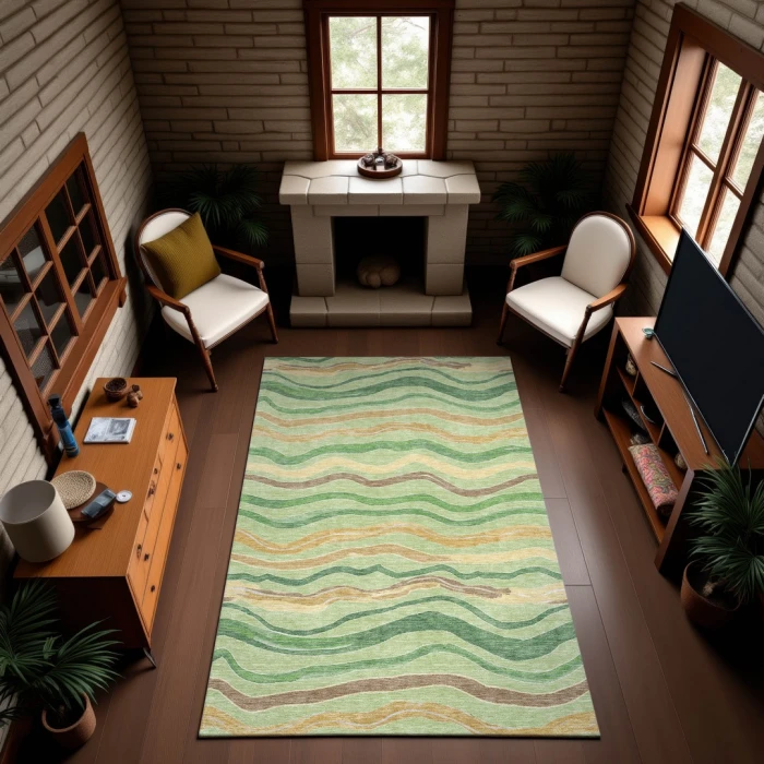 Addison Mayfield Green AMF1581 8ft. x 10ft. Rect. Rug
