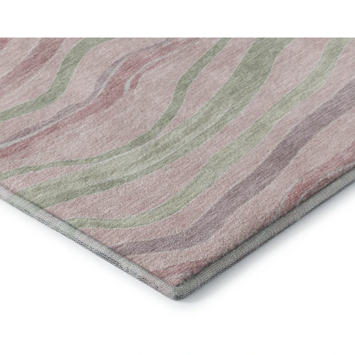 Addison Mayfield Pink AMF1581 - 8ft. Round Rug