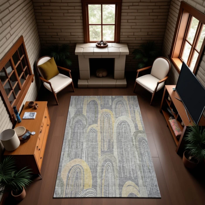 Addison Mayfield Gray AMF1588 2ft. 3in. x 7ft. 6in. Rect. Rug