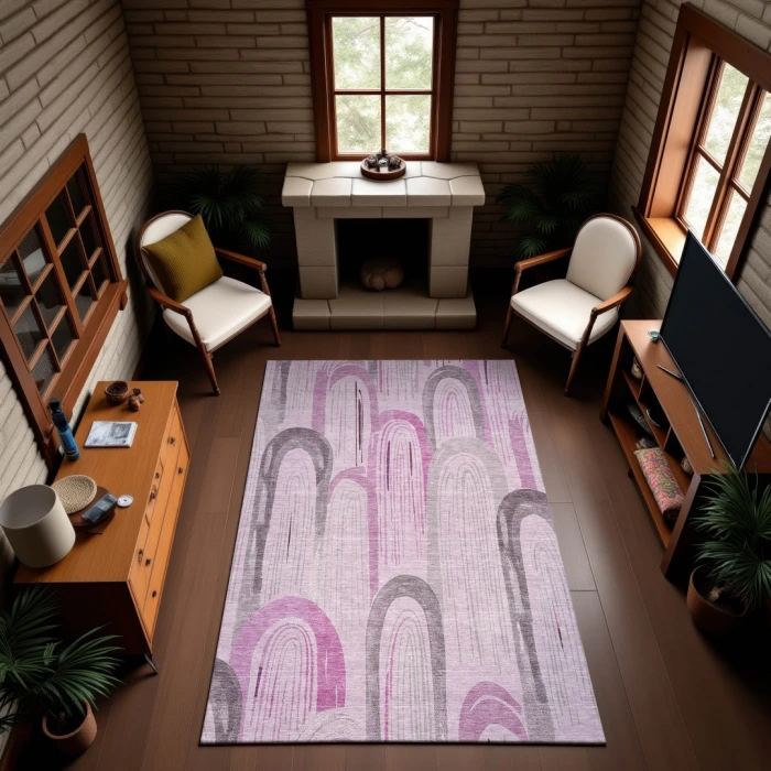 Addison Mayfield Pink AMF1588 2ft. 3in. x 7ft. 6in. Rect. Rug