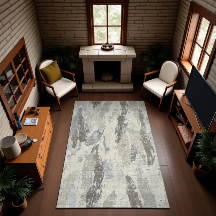 Addison Mayfield Brown AMF1596 - 8ft. Round Rug