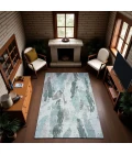 Addison Mayfield Teal AMF1596 - 8ft. Round Rug