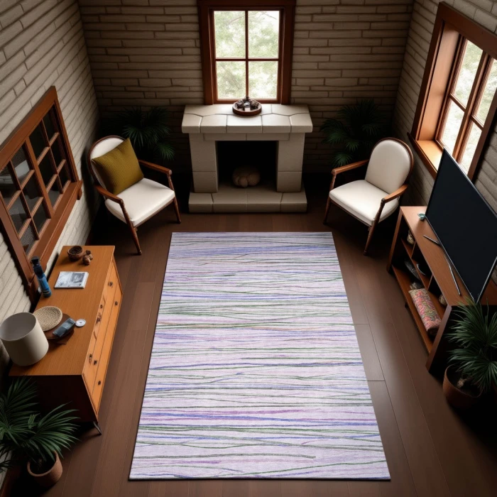 Addison Mayfield Purple AMF1603 8ft. x 10ft. Rect. Rug