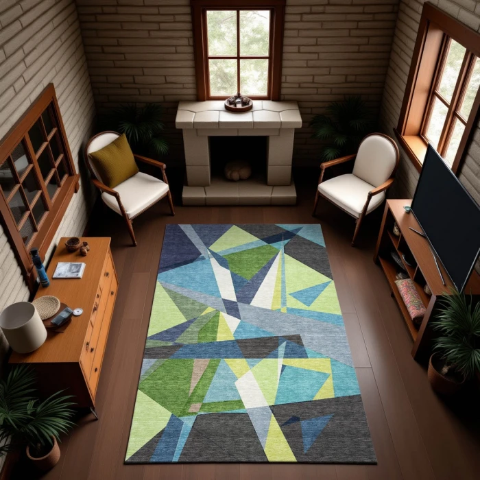 Addison Mayfield Blue AMF1609 8ft. x 10ft. Rect. Rug