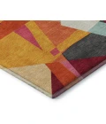 Addison Mayfield Orange AMF1609 - 8ft. Round Rug