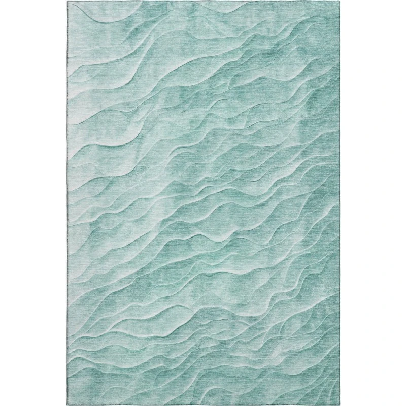 Addison Mayfield Teal AMF1614 - 8ft. Round Rug