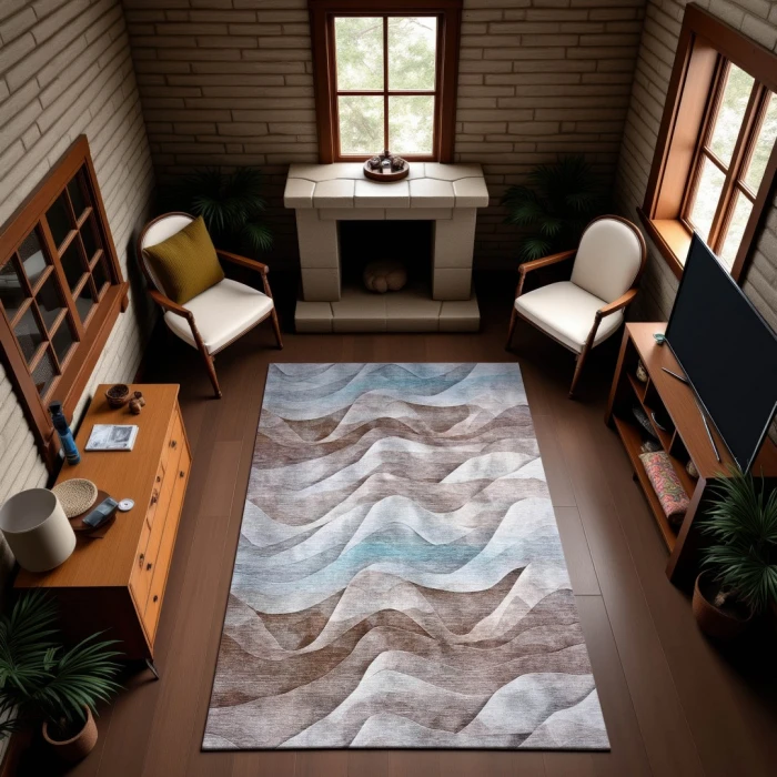 Addison Mayfield Brown AMF1619 2ft. 3in. x 7ft. 6in. Rect. Rug