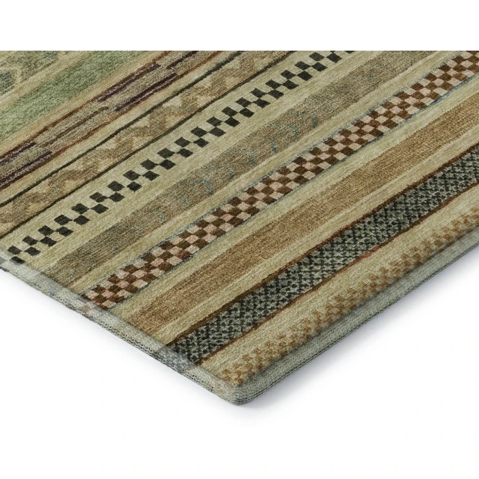 Addison Mayfield Brown AMF1625 - 8ft. Round Rug