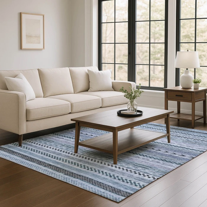Addison Mayfield Blue AMF1625 2ft. 3in. x 7ft. 6in. Rect. Rug