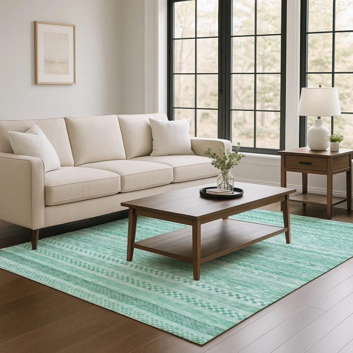 Addison Mayfield Teal AMF1625 9ft. x 12ft. Rect. Rug