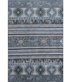 Addison Mayfield Blue AMF1626 - 8ft. Round Rug
