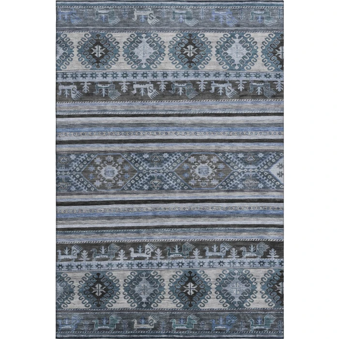 Addison Mayfield Blue AMF1626 - 8ft. Round Rug