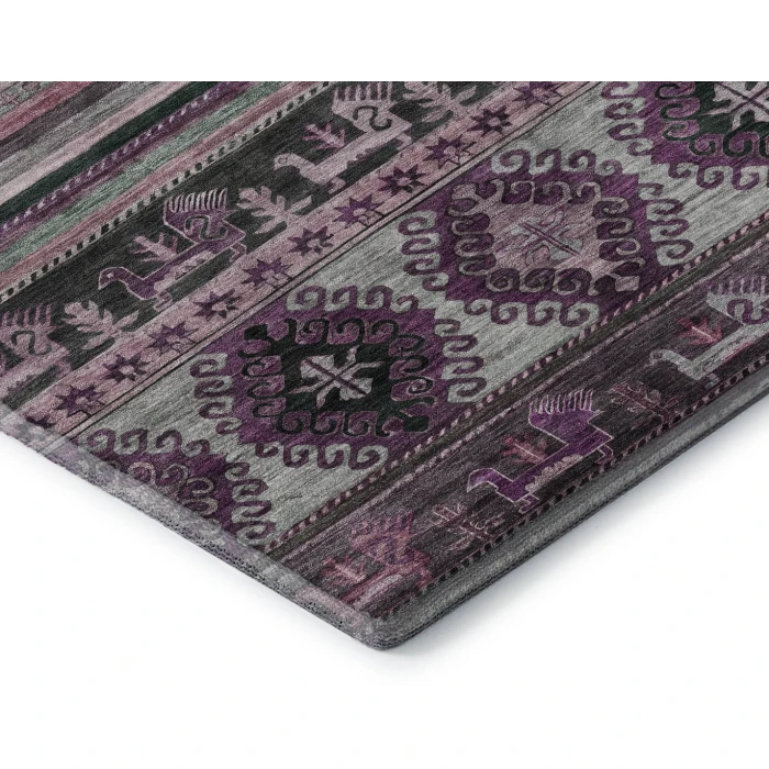 Addison Mayfield Purple AMF1626 - 8ft. Round Rug