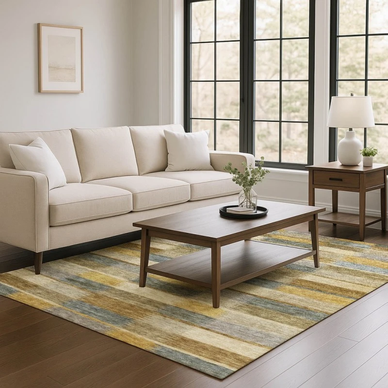 Addison Mayfield Brown AMF1628 - 8ft. Round Rug