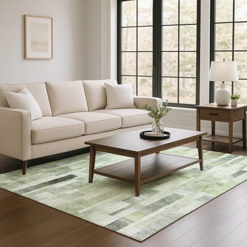 Addison Mayfield Green AMF1630 - 8ft. Round Rug
