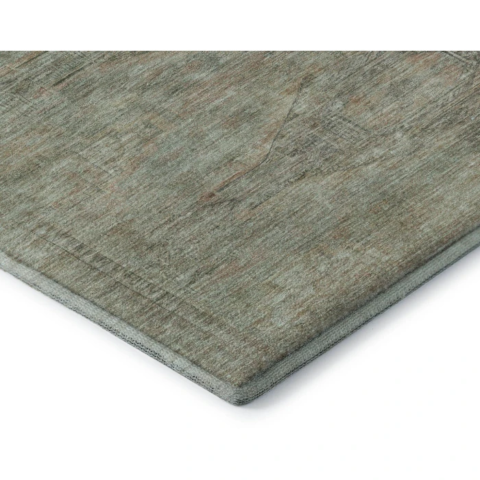 Addison Mayfield Teal AMF1631 - 8ft. Round Rug
