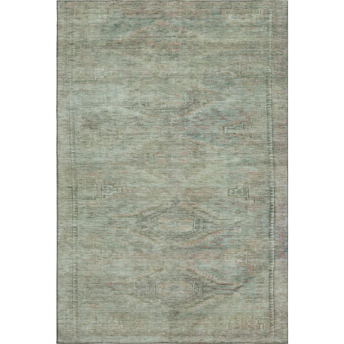 Addison Mayfield Teal AMF1631 - 8ft. Round Rug