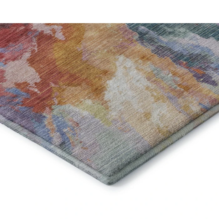 Addison Mayfield Orange AMF1632 - 8ft. Round Rug