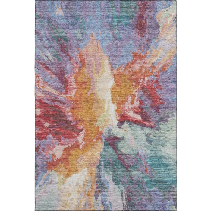 Addison Mayfield Orange AMF1632 - 8ft. Round Rug