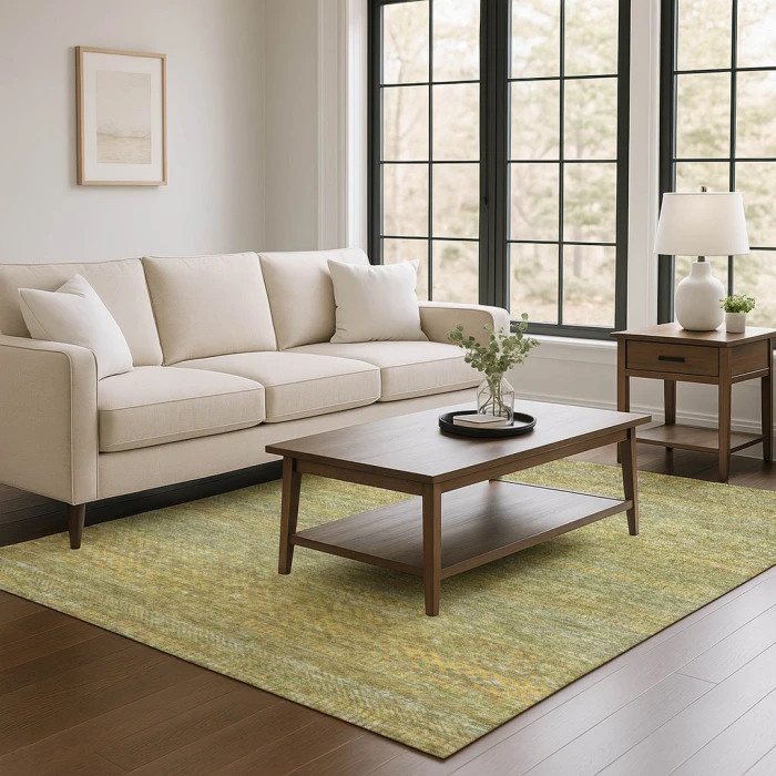 Addison Mayfield Green AMF1633 - 8ft. Round Rug