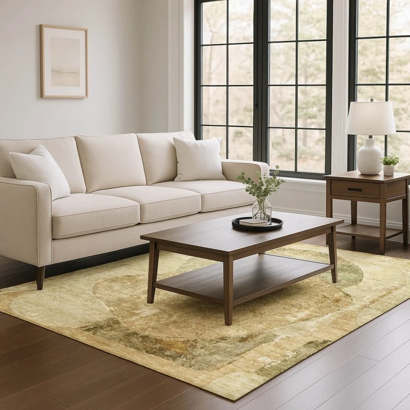 Addison Mayfield Brown AMF1635 - 8ft. Round Rug