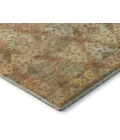 Addison Mayfield Orange AMF1637 - 8ft. Round Rug