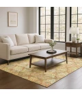 Addison Mayfield Orange AMF1637 - 8ft. Round Rug