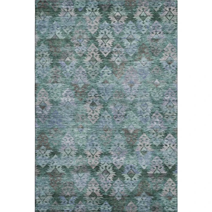 Addison Mayfield Green AMF1637 - 8ft. Round Rug