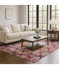 Addison Mayfield Orange AMF1637 - 8ft. Round Rug
