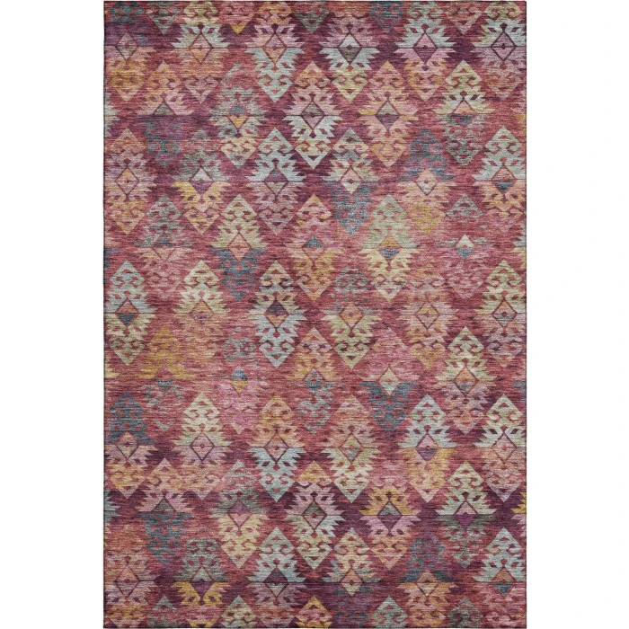 Addison Mayfield Orange AMF1637 - 8ft. Round Rug