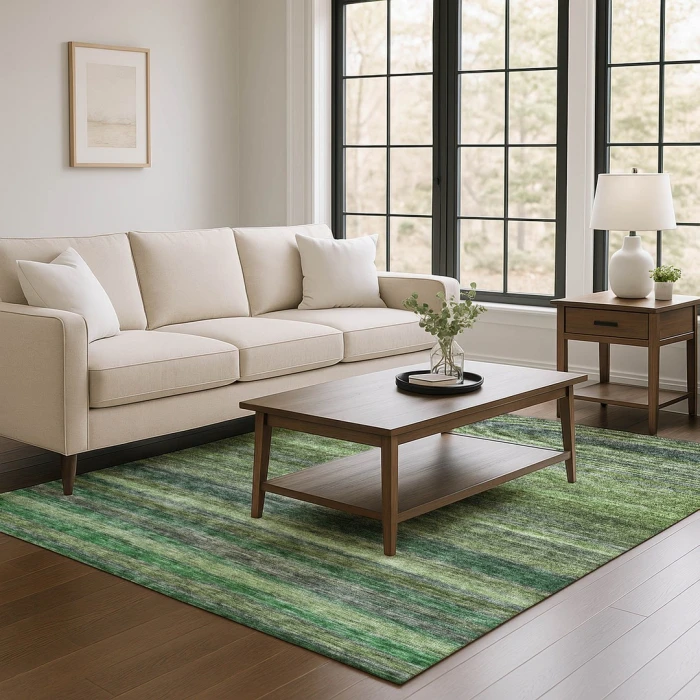 Addison Mayfield Green AMF1639 - 8ft. Round Rug