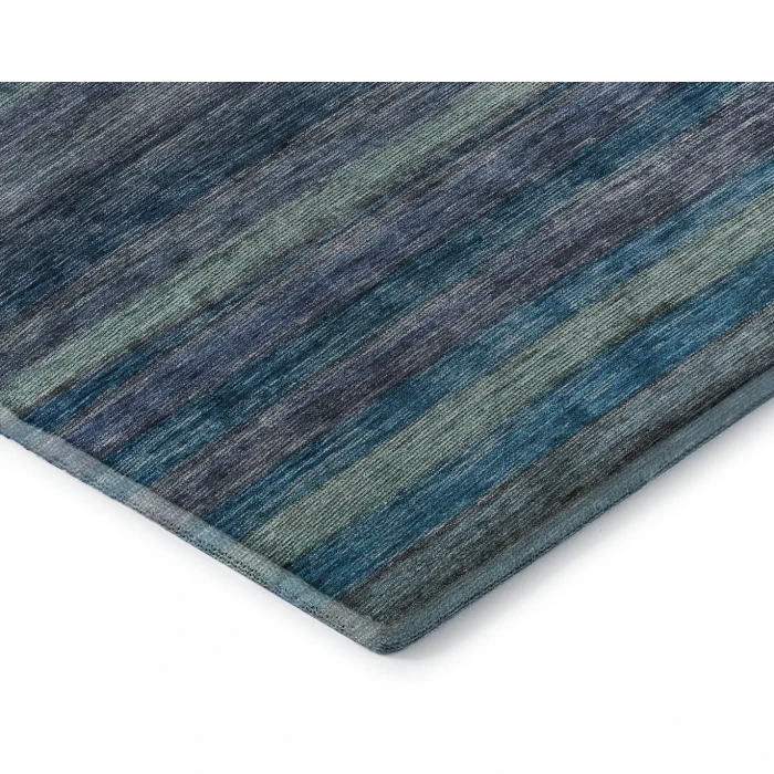 Addison Mayfield Blue AMF1639 - 8ft. Round Rug