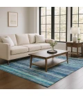 Addison Mayfield Blue AMF1639 - 8ft. Round Rug