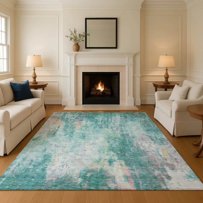 Addison Mayfield Teal AMF1640 2ft. 3in. x 7ft. 6in. Rect. Rug