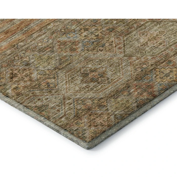 Addison Mayfield Orange AMF1641 - 8ft. Round Rug