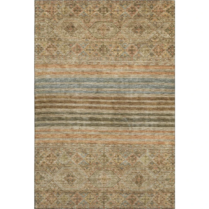 Addison Mayfield Orange AMF1641 - 8ft. Round Rug