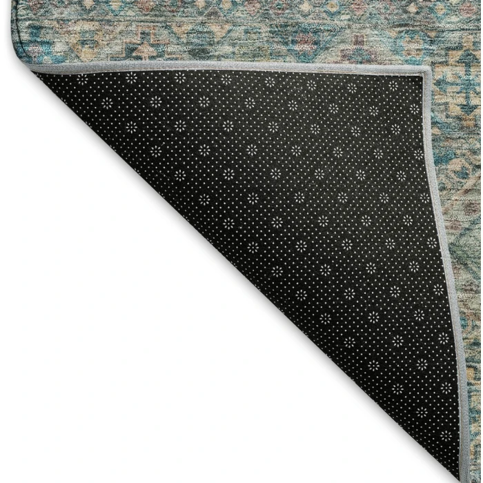 Addison Mayfield Teal AMF1641 - 8ft. Round Rug