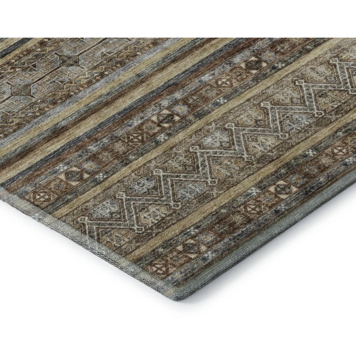 Addison Mayfield Brown AMF1644 - 8ft. Round Rug