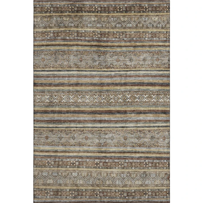 Addison Mayfield Brown AMF1644 - 8ft. Round Rug