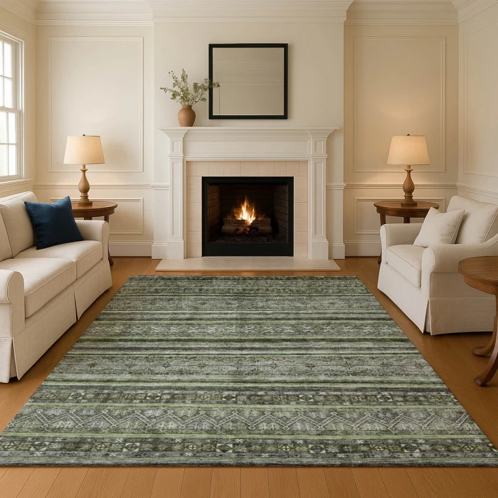 Addison Mayfield Green AMF1644 5ft. x 7ft. 6in. Rect. Rug
